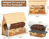 GOULIKFUL 50 Pack 10.5x10.6x6.1 Inch Packaging Large Paper Bread Bags for Homemade Bread Sourdough Sandwich, Resealable
