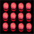 Submersible LED Lights, Flameless Waterproof Tea Light Candle for Party Decorations, Underwater Vases Light (Red)