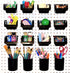 15 5" 5 5" WallPeg Pegboard Bins & Cups - each Bins and each Cups - Hooks to Peg Board Panel Organize Hardware Arrange