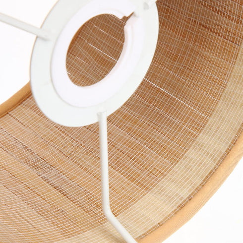Zerodeko Small Bamboo Lampshade Retro Style Compatible Light Cover for Desk Wall and Floor Lamps Chic Vintage Design