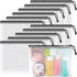 Umriox Small Zipper Pouch, 9.5x7.1 in (Black, 12 Packs), Zipper Bags for Office Supplies and Travel Accessories