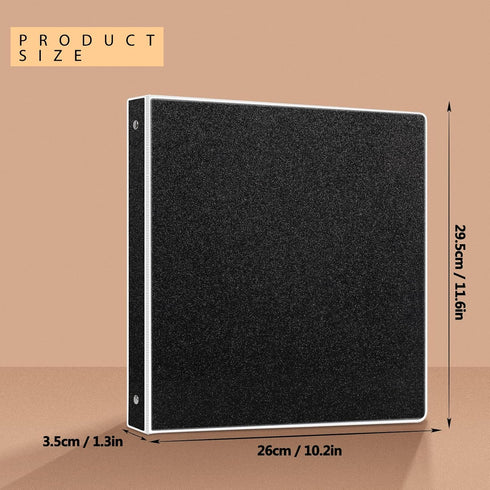 NatureTouch 3 Ring Binder, Glitter 1 Inch Organizer (10.5'' x 11.5''), Waterproof Durable View Binder, Holds 300 Pages