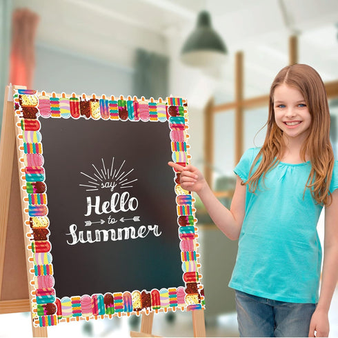 Ice Pops and Ice Cream Borders Set Cool Summer Classroom Bulletin Board Border 72 Feet