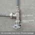 Add On Tee Fitting, Stainless Steel Toilet Water Supply Line Splitter, 3/8" x 3/8" x 3/8"