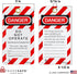 TRADESAFE Lockout Tagout Tags - 30 Danger Do Not Operate Tags with 30 Zip Ties, OSHA Compliant Loto Tags
