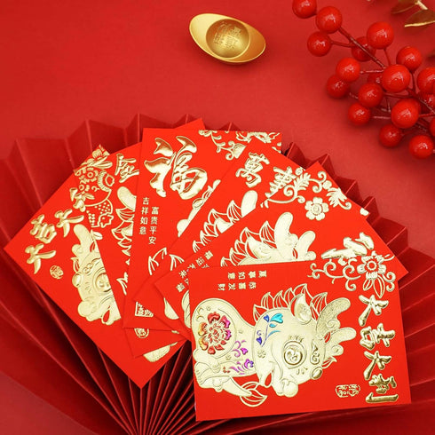 Red Envelopes for Chinese New Year, Lucky Money Envelopes 2024, Dragon Year Red Packets - 36 Pcs