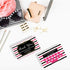 Jewelry Loyalty Cards | 50 Pack Thank You Notes | Black and Pink Stripe with Gold Dots | 5 Bling Buy 12 Get One Free