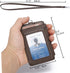 ID Badge Holder with Neck Lanyard - PU Leather Wallet Case with 1 ID Window, 4 Card Slots (Coffee)