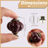 Deep Purple Ceramic Knobs, 12 Pack Pumpkin Cabinet Knobs, Vintage Drawer Pulls with Screws