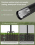 1 Pack, 5-Prong LANDVOI Outdoor String Light Poles Heavy Duty String Light Poles for Outside with Base & Adjustable