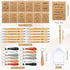 Spakon 192 Pcs/48 Set Christian Gifts Bulk Bible Verse Bamboo Pens Prayer Pocket Notebooks Christian Keychains with