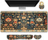 ARTSO Desk Mat Set, Mouse Pad with Wrist Rest Support + Keyboard