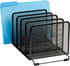 Rolodex File Sorter, Stackable Mesh, Black, Five Sorters (8.25" x 14.375" x 7.75")