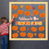 Fall Pumpkin Bulletin Board Set Decorations for Classroom Autumn 3D Thanksgiving Pumpkin Honeycomb Decor