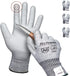 Schwer 3 Pairs AIR-SOFT Cut Resistant Gloves, ANSI A6 Cut Proof Work Gloves for Men and Women (L)