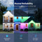 100FT/50LEDs IP68 Permanent Outdoor Lights RGB Decor Waterproof Music Sync Eaves Lights with Remote&APP Control
