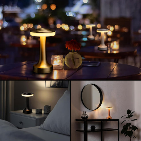 3-Levels 48 OBright Portable LED Table Lamp with Touch Sensor, Brightness, Rechargeable Battery Up to Hours Usage