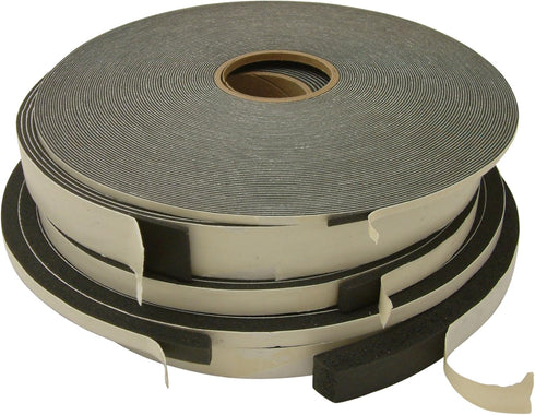 JVCC Low-Density PVC Foam Tape (SCF-01): 1/2 in. x 30 ft. x 3/8 in. Thick, Black