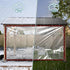 Ouckkhey 12x12 Grommets Clear Tarp Waterproof Tarps Heavy Duty Plastic Tarp with Clear Vinyl Tarps for Outdoor Patio