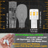 Low Voltage T5 T10 LED Bulbs, 2 Watt Equivalent, 11W 18W Warm White 2700K, 300 Lumen, 10 Pack for Outdoor Lighting