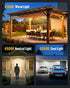4000LM, 228 3 Solar Indoor Outdoor Shed Light with Upgrade LED Solar Pendant Light Daytime Available with Motion