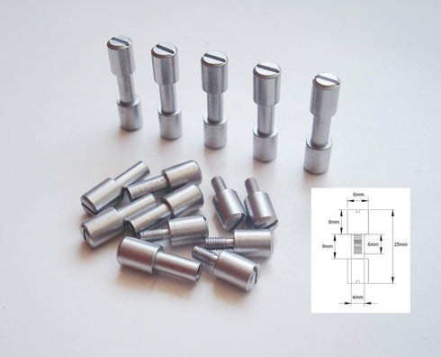Corby Bolts Fasteners, 10 Sets/lot, EDC Knives Maker Screws, DIY Knife Handle Fastener Rivets (Stainless Steel)