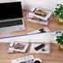 Tomorotec Desk Letter Tray Set, A4 Size Clear PET Stackable Document Organizer Office Desktop File Paper Holder Book Storage Rack Side Load Anti-Skid Stacking Support Convex Bottom (2X Landscape) by Tomorotec