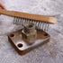 MAXMAN 12 Inch Stainless Steel Wire Scratch Brush, Heavy Duty Wire Brushes with Wooden Handle, 2 Pieces for Cleaning