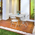 Volowoo Commercial 260lb. 4pcs) Folding Plastic Chair, Indoor Outdoor Portable Stackable Seat with Steel Frame Capacity