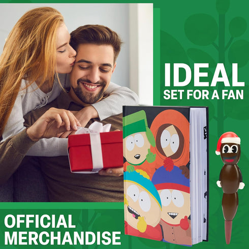 A5 Set, Set South Park and Mr Hankey Pen and Notebook Novelty Stationery - Funny Gifts for Men