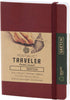 Pentalic 4" x 6" Pocket Sketchbook Traveler Journal, 160 Pages, Burgundy