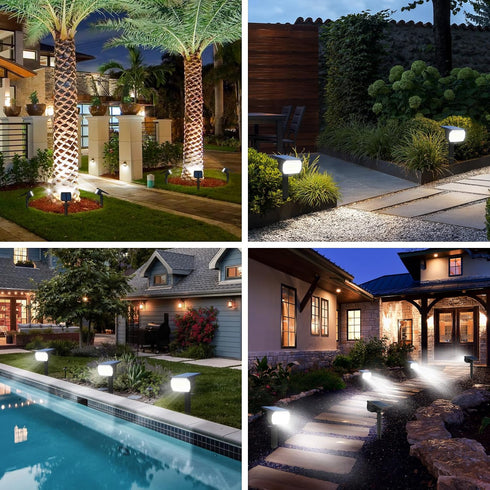 4 Pack/56 LED/3 2-in-1 nipify Solar Lights Outdoor Waterproof, Motion Sensor Spot Lights- Modes Solar Powered