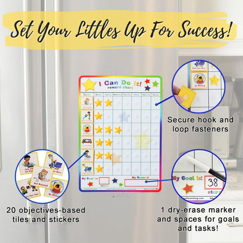 Kenson Kids "I Can Do It" Reward and Responsibility Chart, 11 x 15.5 Inch