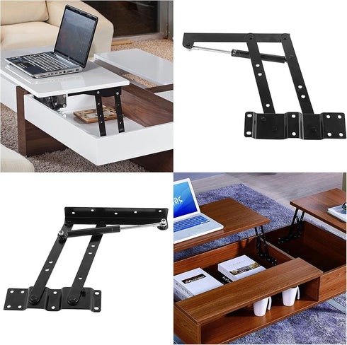 2 9.52 Inch 40 150N HAKZEON PCS Lift Up Top Coffee Table Hinge with Mounting Screws, Folding Hinge Rack Mechanism