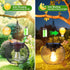 2 Pack, 13.45" Solar Lanterns Outdoor Waterproof Metal Solar Hanging Lights with Hooks & Auto On/Off, Brighter Warm