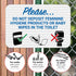 12x18 Inches, 3M .063 Please Do Not Deposit Feminine Products Baby Wipes in Toilet with Graphic Sign, EGP Reflective