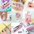 Pink Office Supplies Set, Desk Accessories Including Stapler, Tape Holder, Scissors, and 1000pcs Staples
