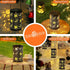 Outdoor Solar Lanterns Garden Tangled Decor Hanging Waterproof Metal Solar Lights with Ramadan Sun Star Moon Decorative