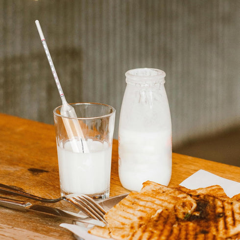 0-40 Yardwe Milk Lactometer Hydrometer Scale for Home and Kitchen Milk Density Testing Glass Hydrometer Tool for Dairy