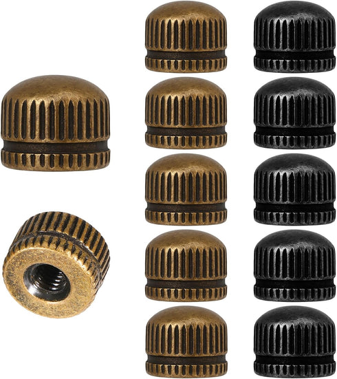 Skrfren Screw Caps for Light Fixtures, 8 Pack M4 Lamp Shade Nut Replacement