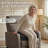 COMFORTANZA 20x20x5 Medium-Soft Memory Foam Recliner Chair Seat Cushion for Long Sitting - Armchair Pad with Washable