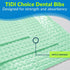 917462 3 13 18 (Pack 500) 2-Ply TIDI Choice Dental Bib, Green, Layers, W x L of Disposable Dental Bibs Embossed Tissue
