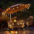 Mlambert 50Ft G40 Dimmable 27 Bulbs(2 LED Outdoor String Lights Globe Patio Light, Waterproof Hanging String Light