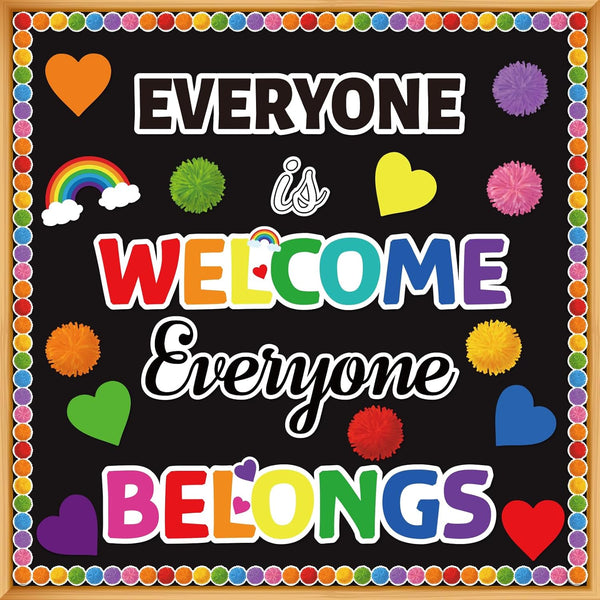 Classroom Bulletin Board Decoration Set, Welcome Banner, Colorful Decor for Kindergarten Preschool