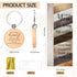 Dispowreath 30 Sets Thank You Gifts Bulk Bamboo Pens Employee Appreciation Gifts Wooden Keychain Thank You Cards