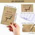 Ctosree Christian Gift Bulk Inspirational Notebook, Women Prayer Journal with Bible Verse Pen (Brown, 120 Pcs)