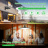 Lixada Solar Pendant Light Outdoor Indoor Hanging Light LED Shed Light Waterproof Pendant Lamp with Remote Control
