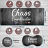 VSOJSOJKE Set Large Game Mouse Pad + Wrist Support Pad + Coffee Coaster, Quote Chaos Coordinator Foldable Table Mat