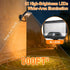 3 360 Magnetic Solar Motion Sensor Outdoor Lights, Installation Methods, Dual Solar/USB Charging, Wide-Angle Rotatable