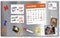 Essentially Yours Magnet and Message Board, Large 30 x 14 x 0.7 Inch Steel Bulletin Board, 2 Magnetic Dry Erase Pads